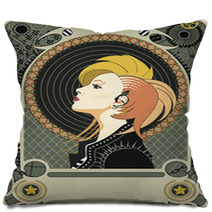 Punk Art Deco Pillows 47620819