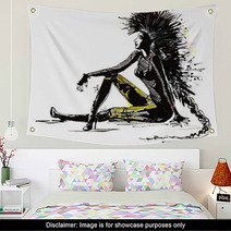 Punk Woman Wall Art 50003089