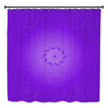 Purple Absract Design Bath Decor 4669998
