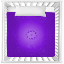 Purple Absract Design Nursery Decor 4669998