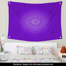 Purple Absract Design Wall Art 4669998