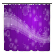 Purple Abstrct Background Bath Decor 68671299