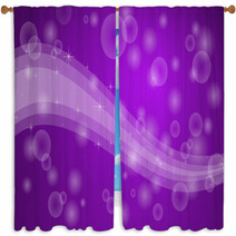 Purple Abstrct Background Window Curtains 68671299