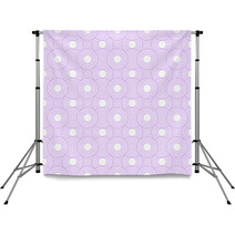 Purple And White Circles Tiles Pattern Repeat Background Backdrops 64598602