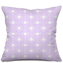 Purple And White Circles Tiles Pattern Repeat Background Pillows 64598602