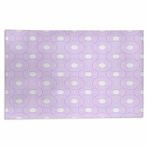 Purple And White Circles Tiles Pattern Repeat Background Rugs 64598602