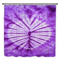 Purple And White Tie Dye Fabric Texture Background Bath Decor 64916156
