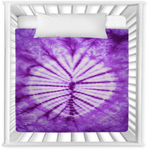Purple And White Tie Dye Fabric Texture Background Nursery Decor 64916156