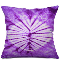 Purple And White Tie Dye Fabric Texture Background Pillows 64916156