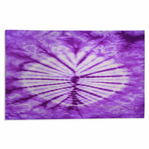 Purple And White Tie Dye Fabric Texture Background Rugs 64916156