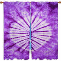 Purple And White Tie Dye Fabric Texture Background Window Curtains 64916156