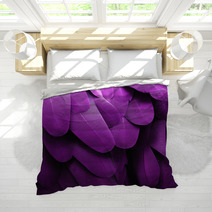 Purple Feathers Bedding 61004362