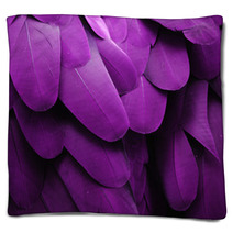 Purple Feathers Blankets 61004362