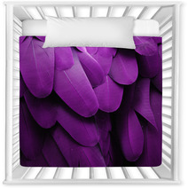 Purple Feathers Nursery Decor 61004362