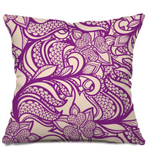 Purple Flowers Pillows 55890870