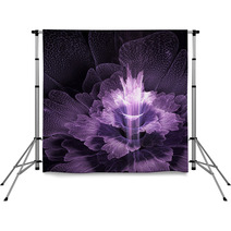 Purple Futuristic Flower Backdrops 51044381