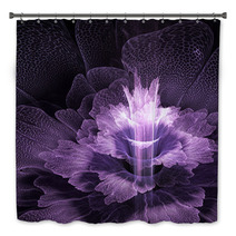 Purple Futuristic Flower Bath Decor 51044381