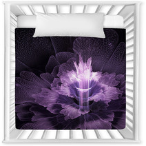 Purple Futuristic Flower Nursery Decor 51044381