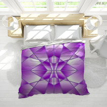 Purple Geometric Tile With A Gradient Bedding 71743705