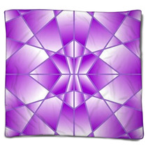 Purple Geometric Tile With A Gradient Blankets 71743705