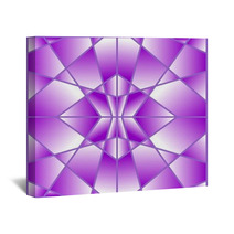 Purple Geometric Tile With A Gradient Wall Art 71743705