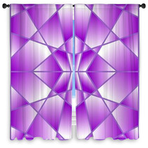 Purple Geometric Tile With A Gradient Window Curtains 71743705