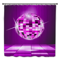 Purple Party Background, Disco Ball Bath Decor 53457678