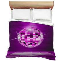 Purple Party Background, Disco Ball Bedding 53457678