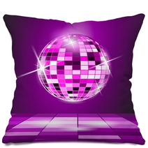 Purple Party Background, Disco Ball Pillows 53457678