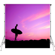 Purple Sky Surfer Backdrops 53714200