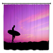 Purple Sky Surfer Bath Decor 53714200