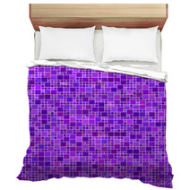 Purple Square Mosaic Background Bedding 69327332
