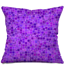 Purple Square Mosaic Background Pillows 69327332