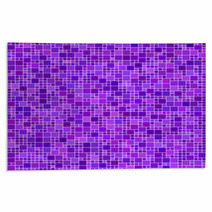 Purple Square Mosaic Background Rugs 69327332
