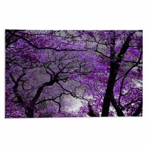 Purple Tree Leaves Forest Spring Rugs 2756039