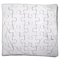 Puzzle White Pieces Blankets 71283233