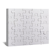 Puzzle White Pieces Wall Art 71283233