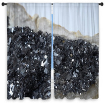 Pyrite Mineral Stone Window Curtains 60616930