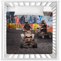 Quad Bike Racing In Dirt And Mud Nursery Decor 8629201