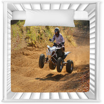 Quad Motorbike Rider Jumps Nursery Decor 50853836
