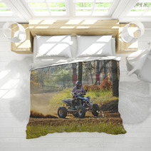 Quad Rider In Autumn Forest Bedding 51065571