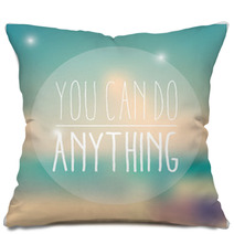 Quote, Inspiration Message, Typographic Background, Vector Pillows 60806050