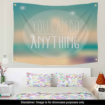 Quote, Inspiration Message, Typographic Background, Vector Wall Art 60806050