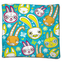 Rabbit Background Blankets 28253923