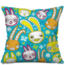 Rabbit Background Pillows 28253923