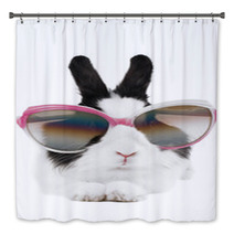 Rabbit In Sunglasses Isolated Bath Decor 26106768