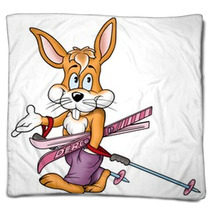 Rabbit Skier Blankets 2138212