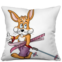 Rabbit Skier Pillows 2138212