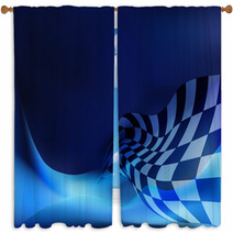 Race Flag Background Vector Illustration Window Curtains 82739077