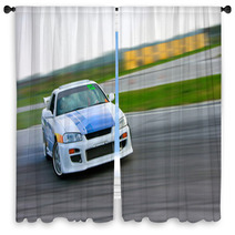 Racing Car Drift Window Curtains 26771269